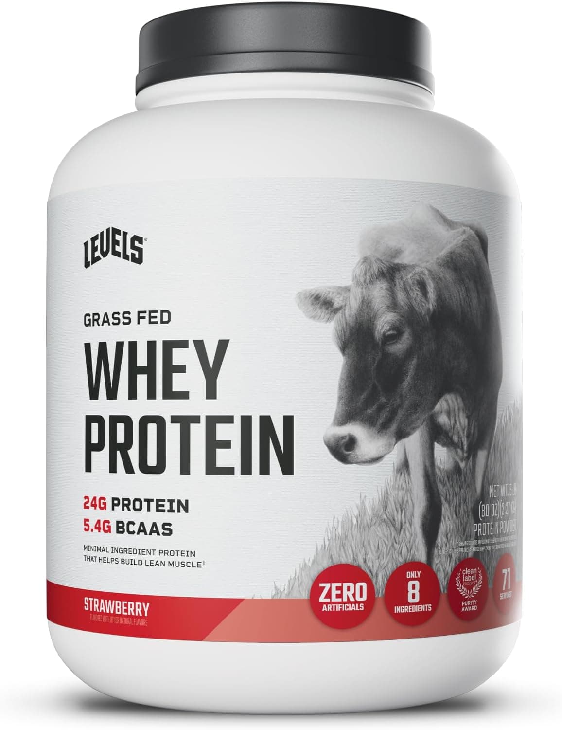 Grass-Fed 100% Whey – Strawberry