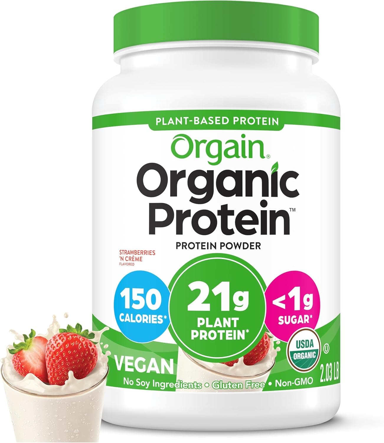 Organic Protein – Strawberries & Cream